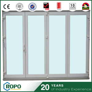 Hurricane Impact Exterior UPVC Bi Folding Door PVC Sliding Doors