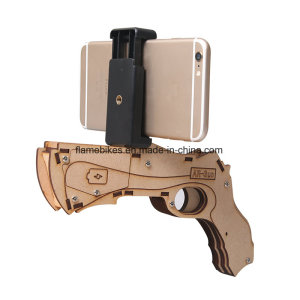 New Design Bluetooth Shooting Game 3D Wood Toy Ar Gun