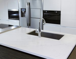 Carrara White Engineered Quartz Stone Countertop